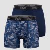 Miehet ICIW Alusvaatteet | Sport Boxer 2-Pack Navy/Grey