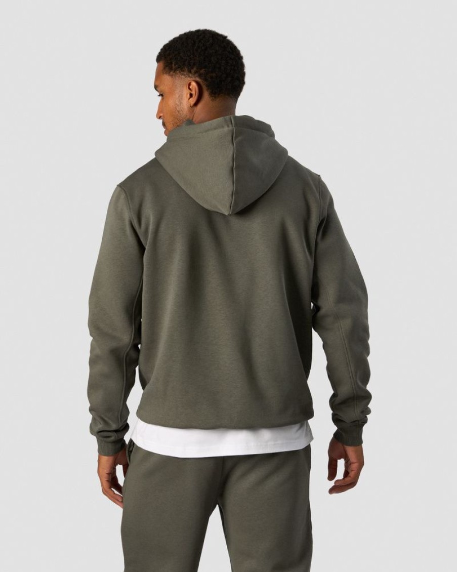 Miehet ICIW Pitkahihaiset Paidat | Everyday Hoodie Side Logo Men Khaki Green