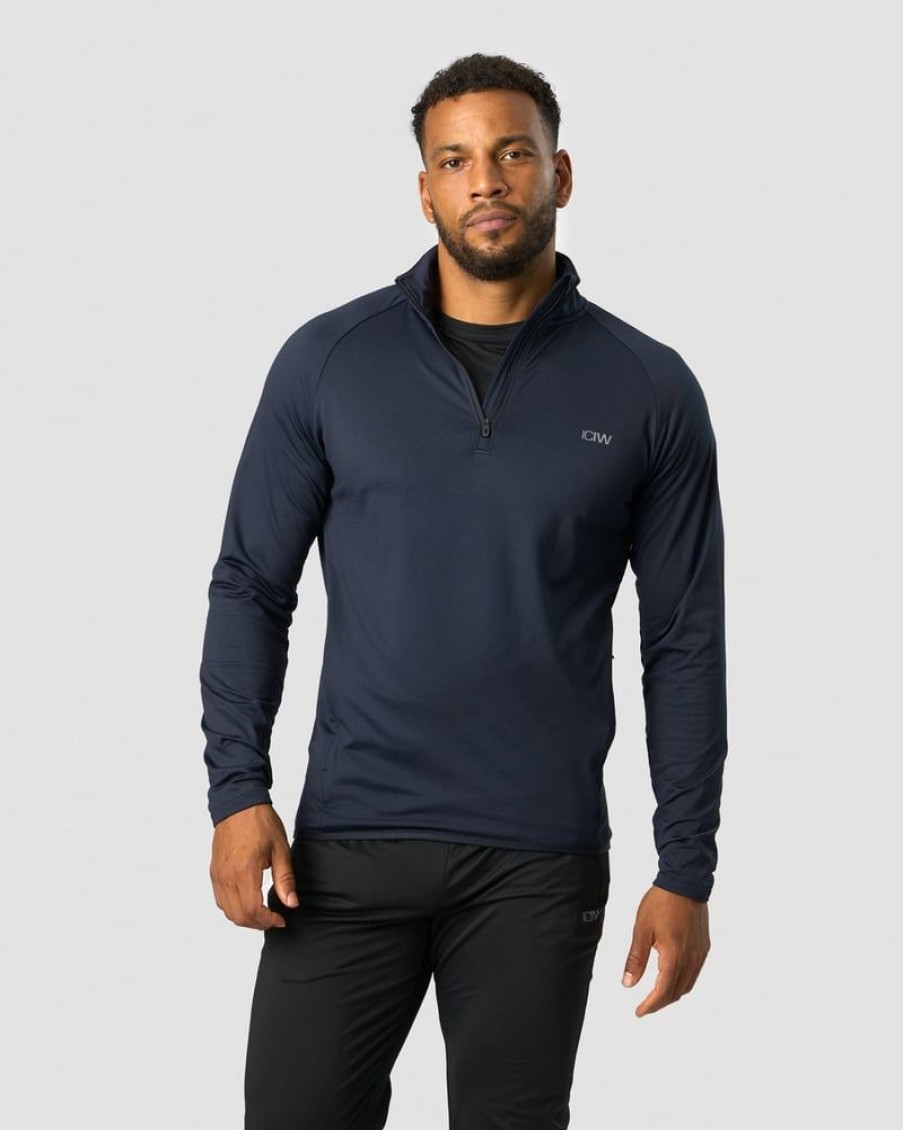 Miehet ICIW Pitkahihaiset Paidat | Ultimate Training 1/4 Zip Navy