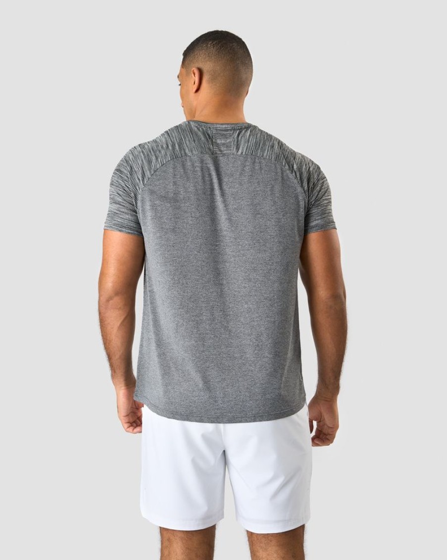 Miehet ICIW T-Paidat | Workout Mesh T-Shirt Men Black Melange