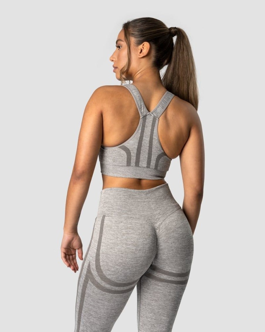 Naiset ICIW Urheiluliivit | Rush Seamless Sports Bra Lt Grey Melange