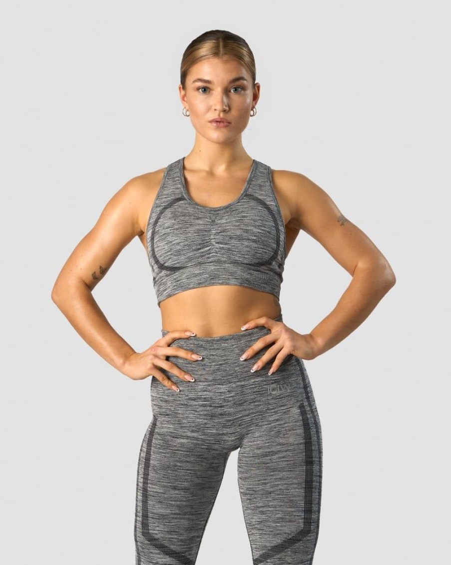 Naiset ICIW Urheiluliivit | Rush Seamless Sports Bra Grey Melange