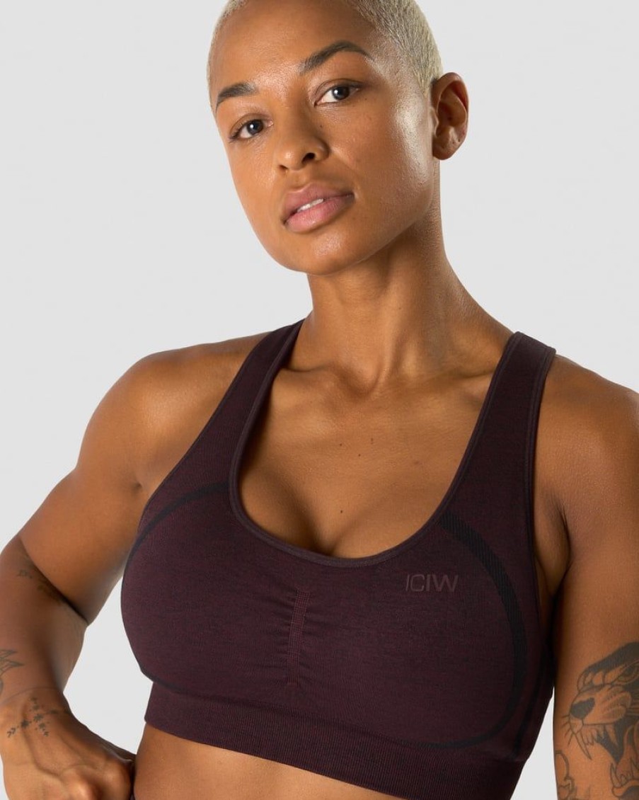 Naiset ICIW Urheiluliivit | Rush Seamless Sports Bra Burgundy