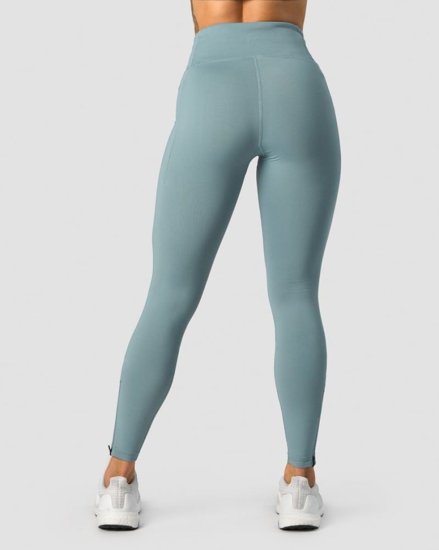 Naiset ICIW Trikoot & Leggingsit | Classic Pocket Tights Tall Steel Blue