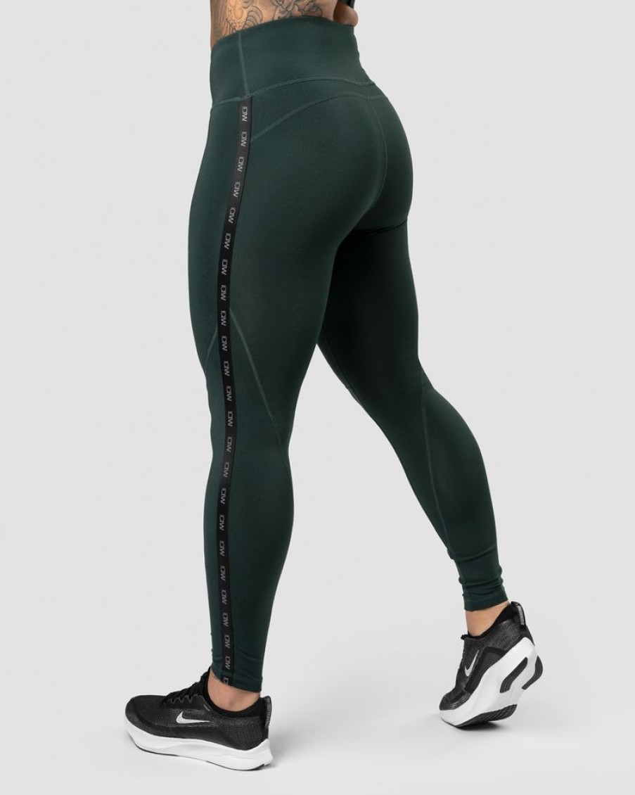 Naiset ICIW Trikoot & Leggingsit | Ultimate Training Logo Tights Deep Green