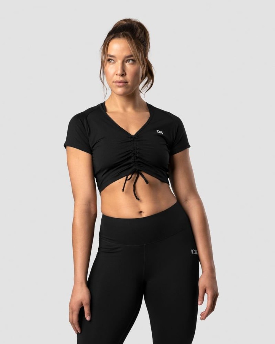 Naiset ICIW T-Paidat | Scrunch T-Shirt Black Wmn
