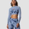 Naiset ICIW Seamless | Define Seamless Ls Shoulder Top Urban Blue