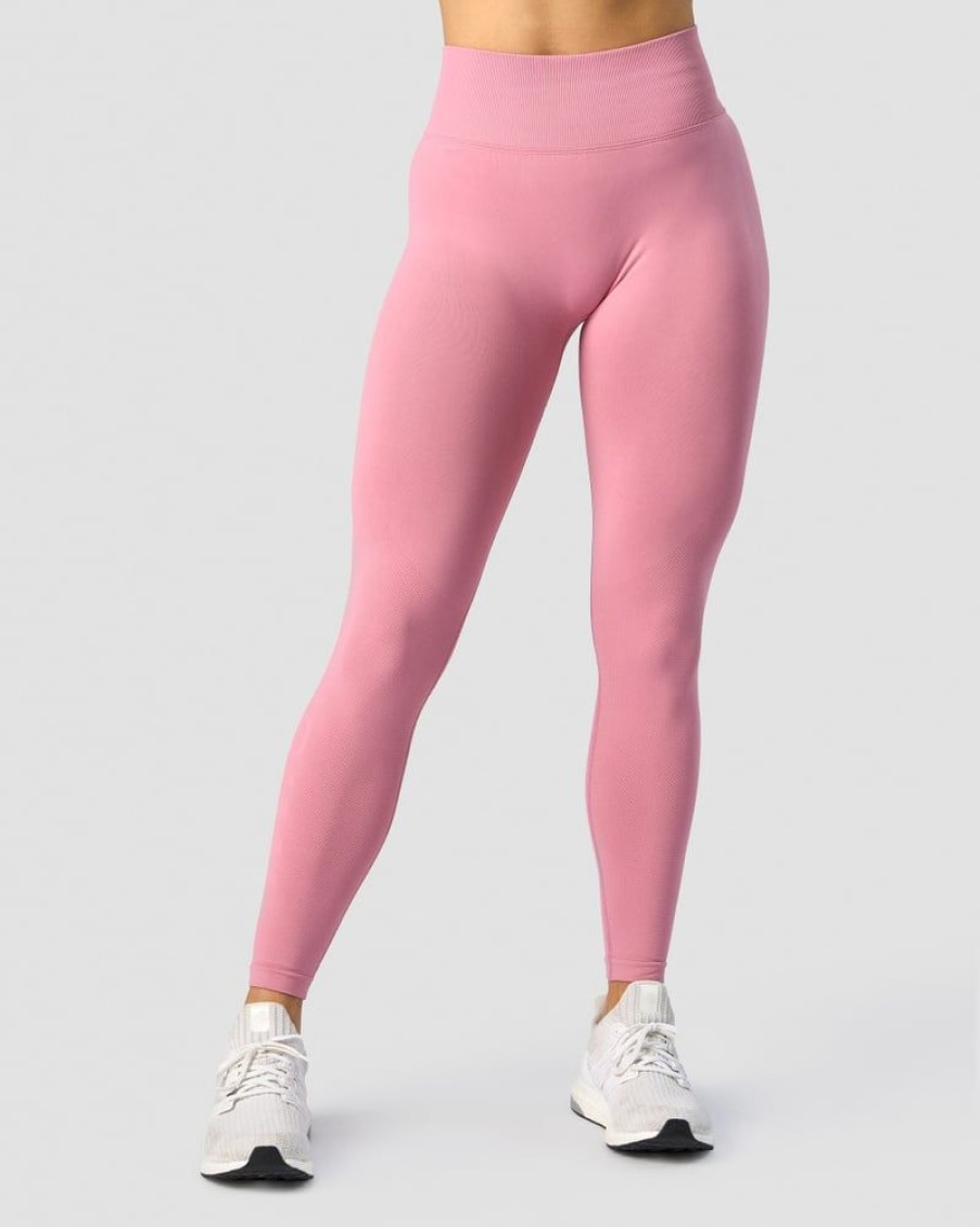 Naiset ICIW Trikoot & Leggingsit | Define Seamless V-Shape Tights Dusty Pink