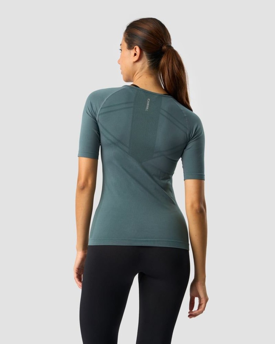 Naiset ICIW Seamless | Everyday Seamless T-Shirt Mid Sleeve Jungle Green