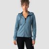 Naiset ICIW Pitkahihaiset Paidat | Stride Zipper Hoodie Wmn Steel Blue