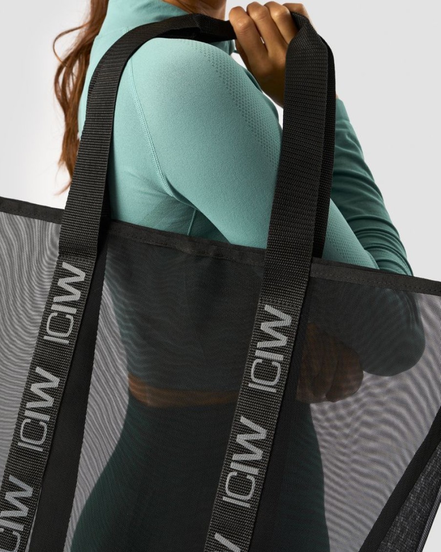 Naiset ICIW Laukut | Mesh Tote Bag Black/Grey