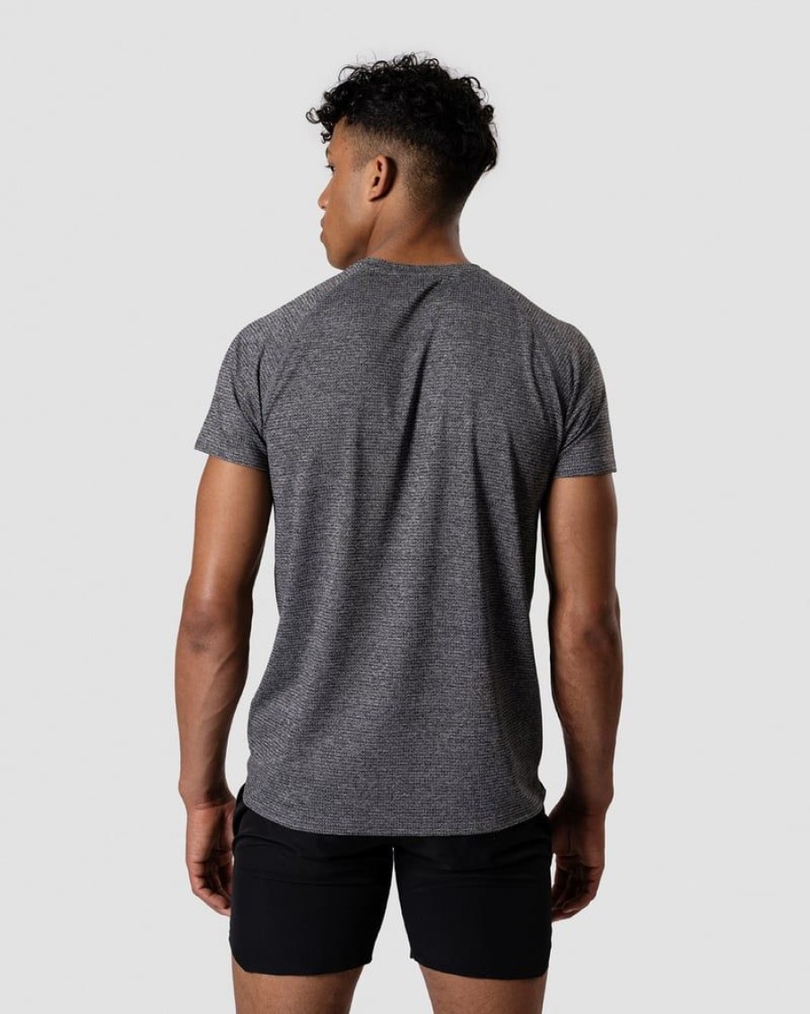 Miehet ICIW T-Paidat | Training Mesh T-Shirt Grey Melange Men
