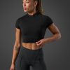 Naiset ICIW T-Paidat | Reboot Cropped T-Shirt Black