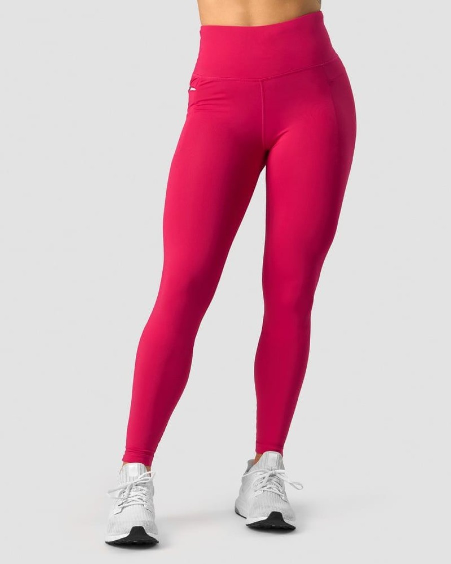 Naiset ICIW Trikoot & Leggingsit | Classic Pocket Tights Tall Hyper Pink