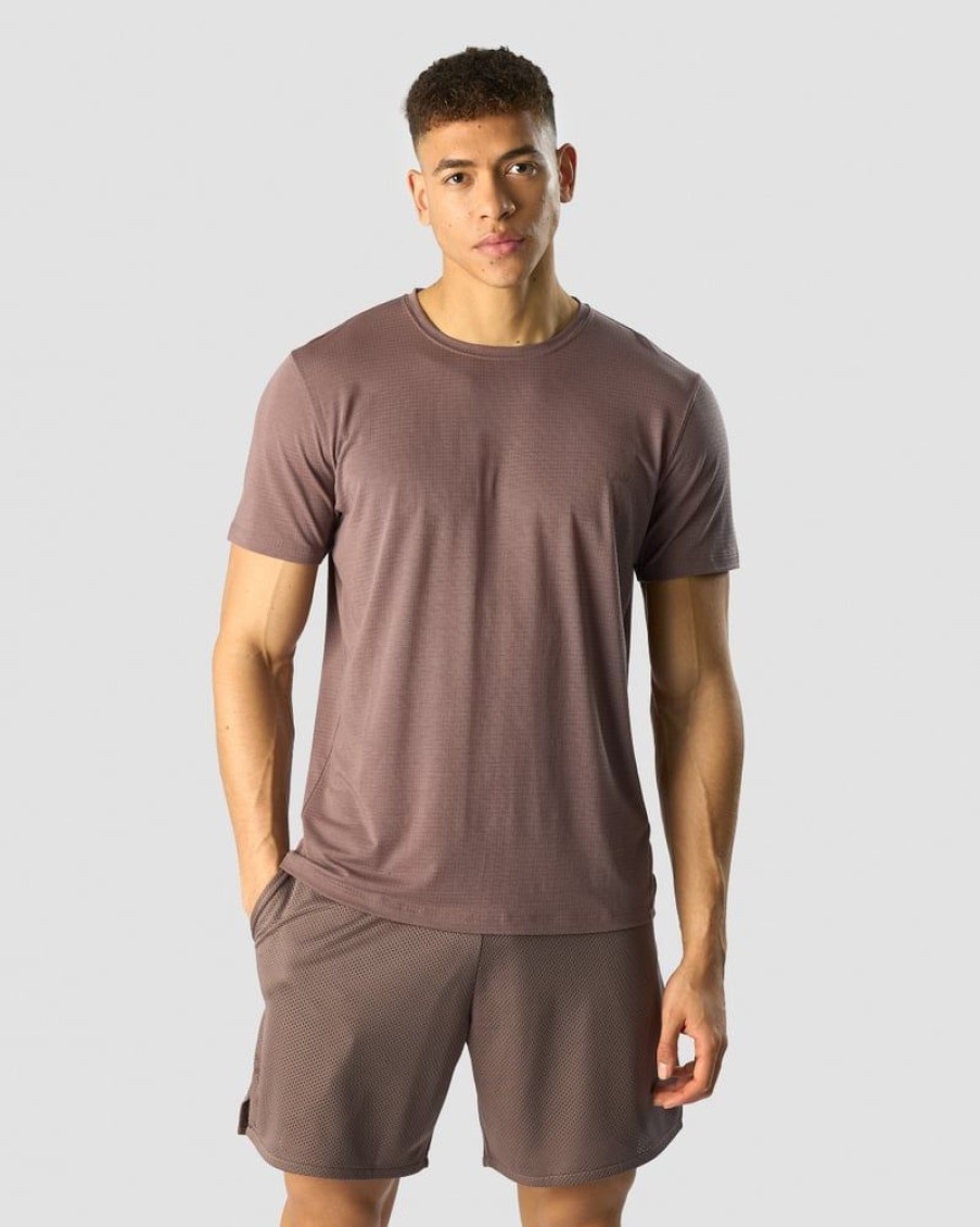 Miehet ICIW T-Paidat | Revive Dri-Release T-Shirt Dusty Brown