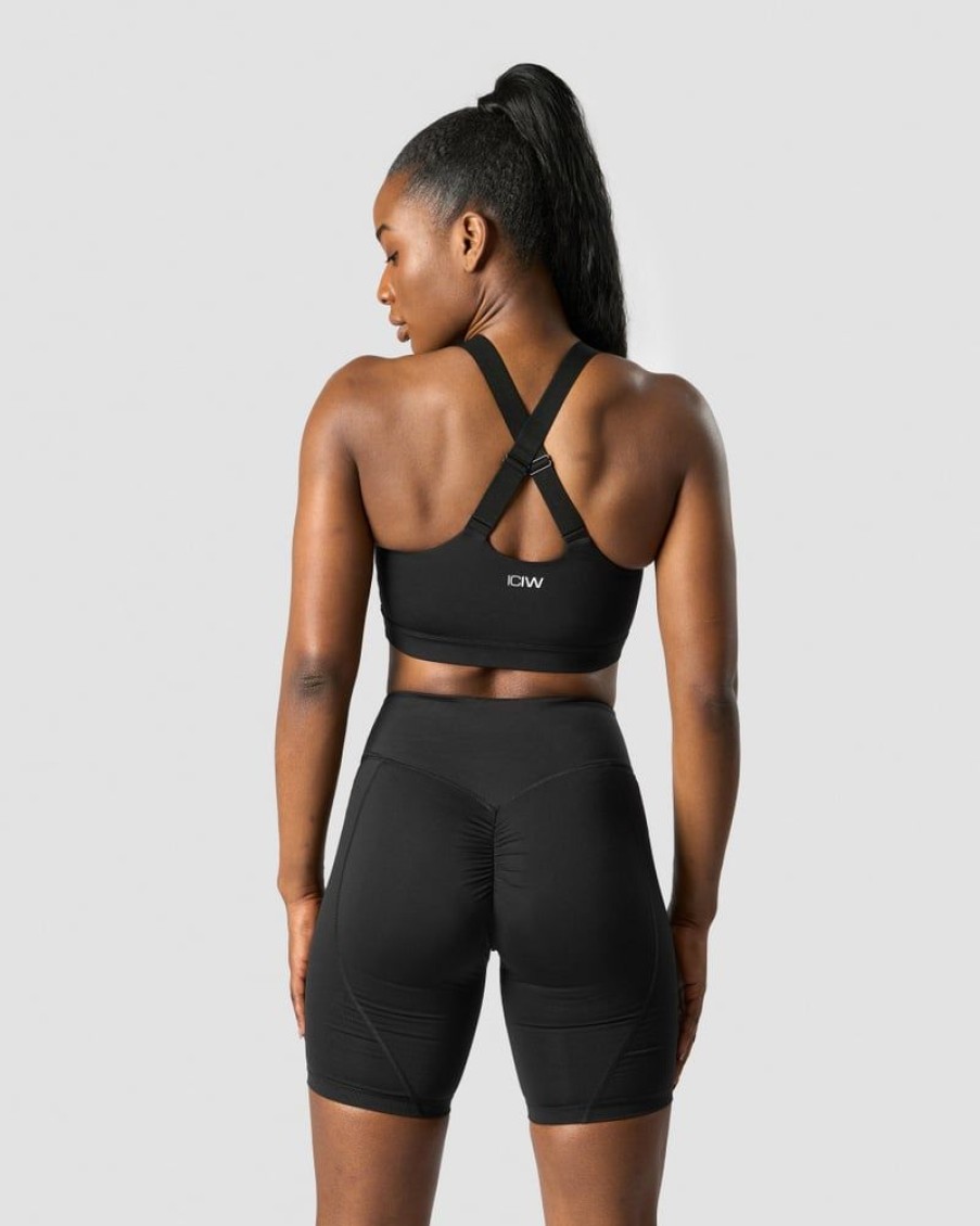 Naiset ICIW Urheiluliivit | Scrunch Adjustable Sports Bra Black