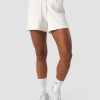 Naiset ICIW Shortsit | Soft Knit Oversized Shorts White