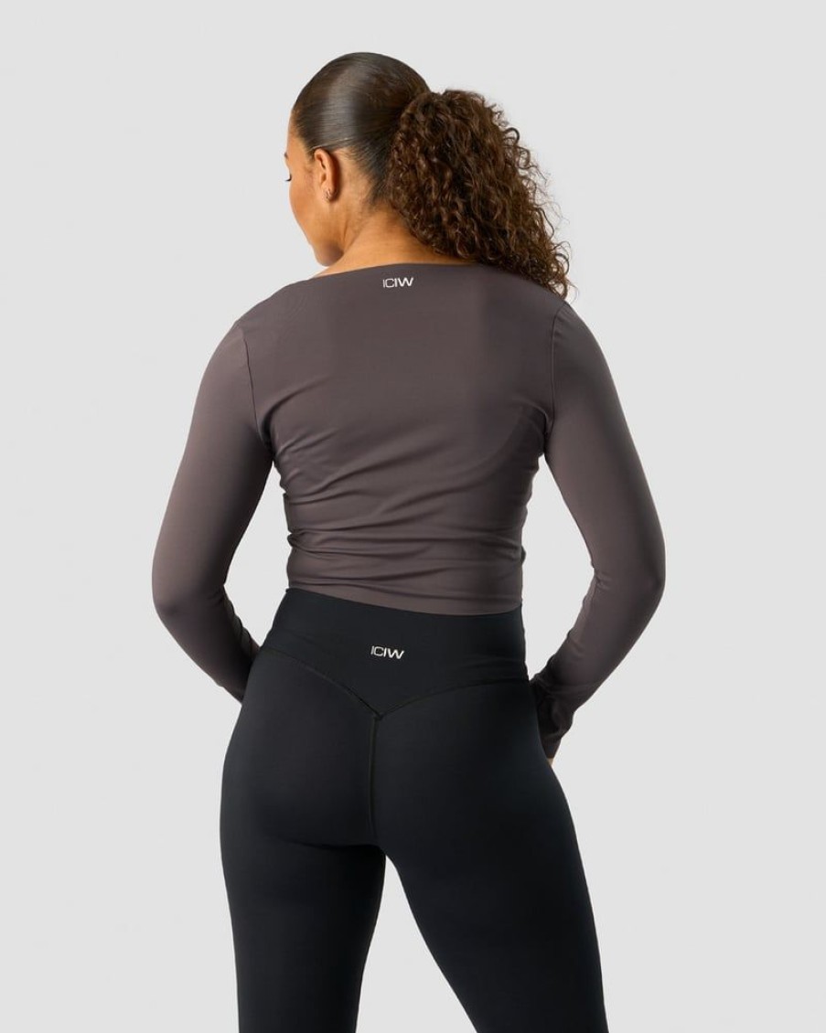 Naiset ICIW Pitkahihaiset Paidat | Nimble Soft Cropped Ls Clay
