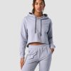 Naiset ICIW Pitkahihaiset Paidat | Stride Cropped Hoodie Wmn Light Blue