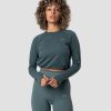 Naiset ICIW Pitkahihaiset Paidat | Define Cropped Adjustable Long Sleeve Jungle Green