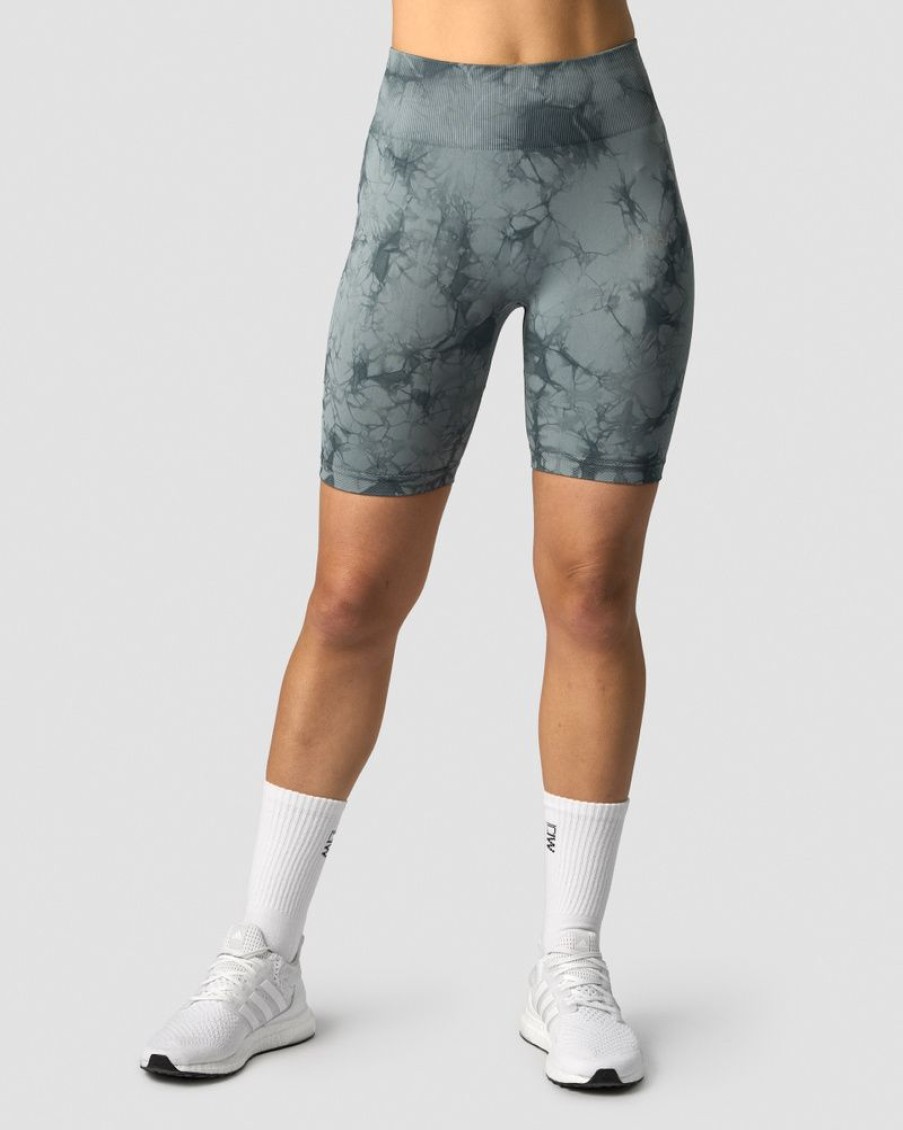 Naiset ICIW Seamless | Define Seamless Tie Dye Biker Shorts Stormy Blue