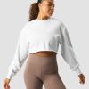 Naiset ICIW Pitkahihaiset Paidat | Nimble Cropped Crewneck White