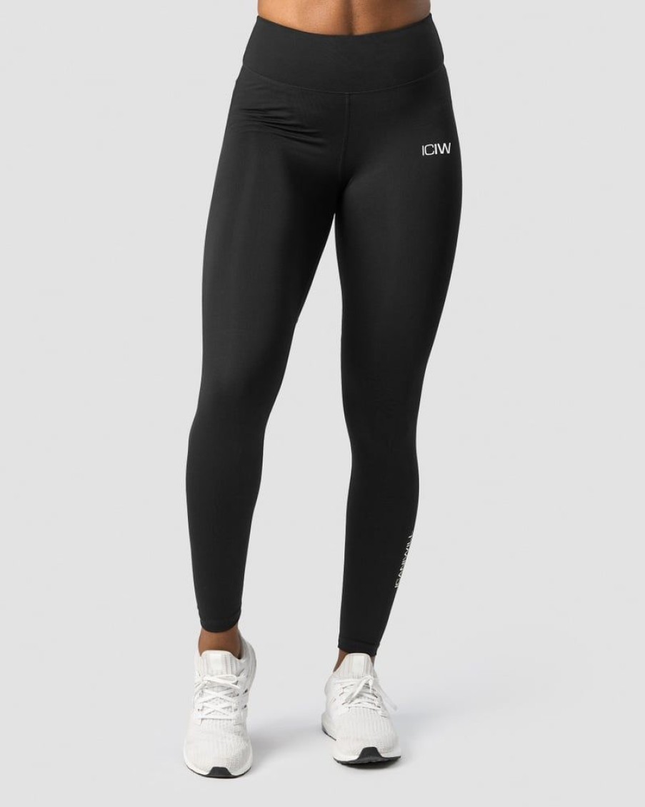 Naiset ICIW Trikoot & Leggingsit | Scrunch V-Shape Tights Black
