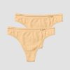 Naiset ICIW Seamless | Everyday Seamless Thong 2-Pack Beige