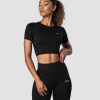 Naiset ICIW Seamless | Define Seamless Cropped T-Shirt Black Wmn