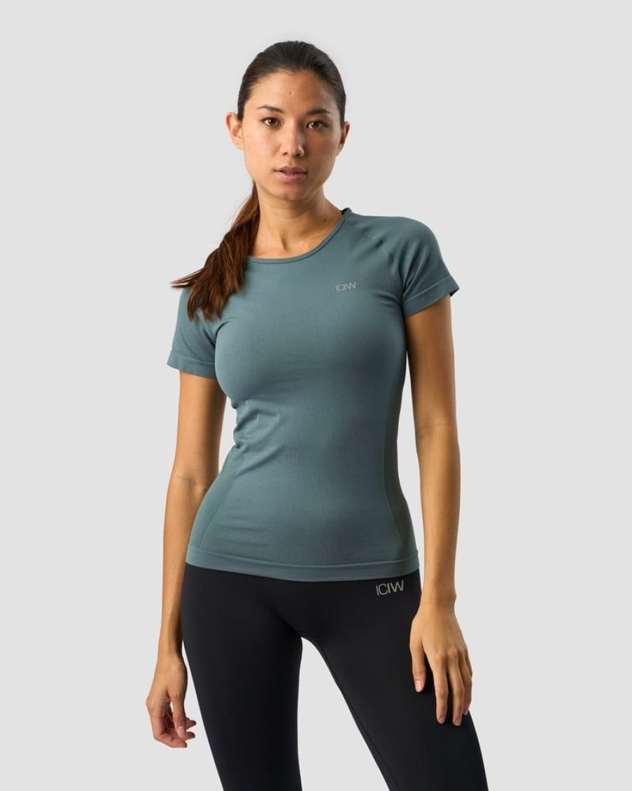 Naiset ICIW Seamless | Everyday Seamless T-Shirt Jungle Green