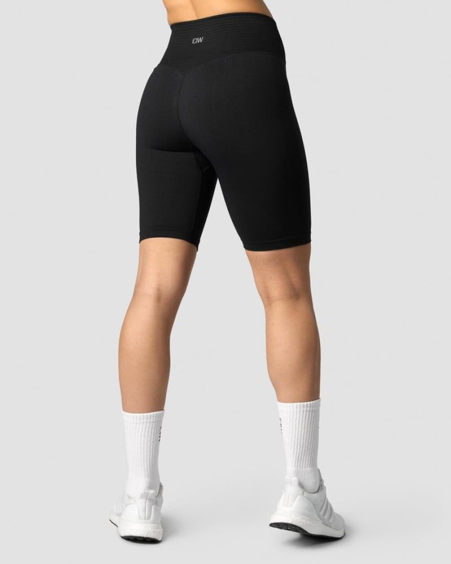 Naiset ICIW Seamless | Define Seamless V-Shape Biker Shorts Black