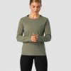 Naiset ICIW Pitkahihaiset Paidat | Classic Long Sleeve Dk Dusty Green