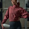 Naiset ICIW Pitkahihaiset Paidat | Reboot Cropped 1/4 Zip Brick Red