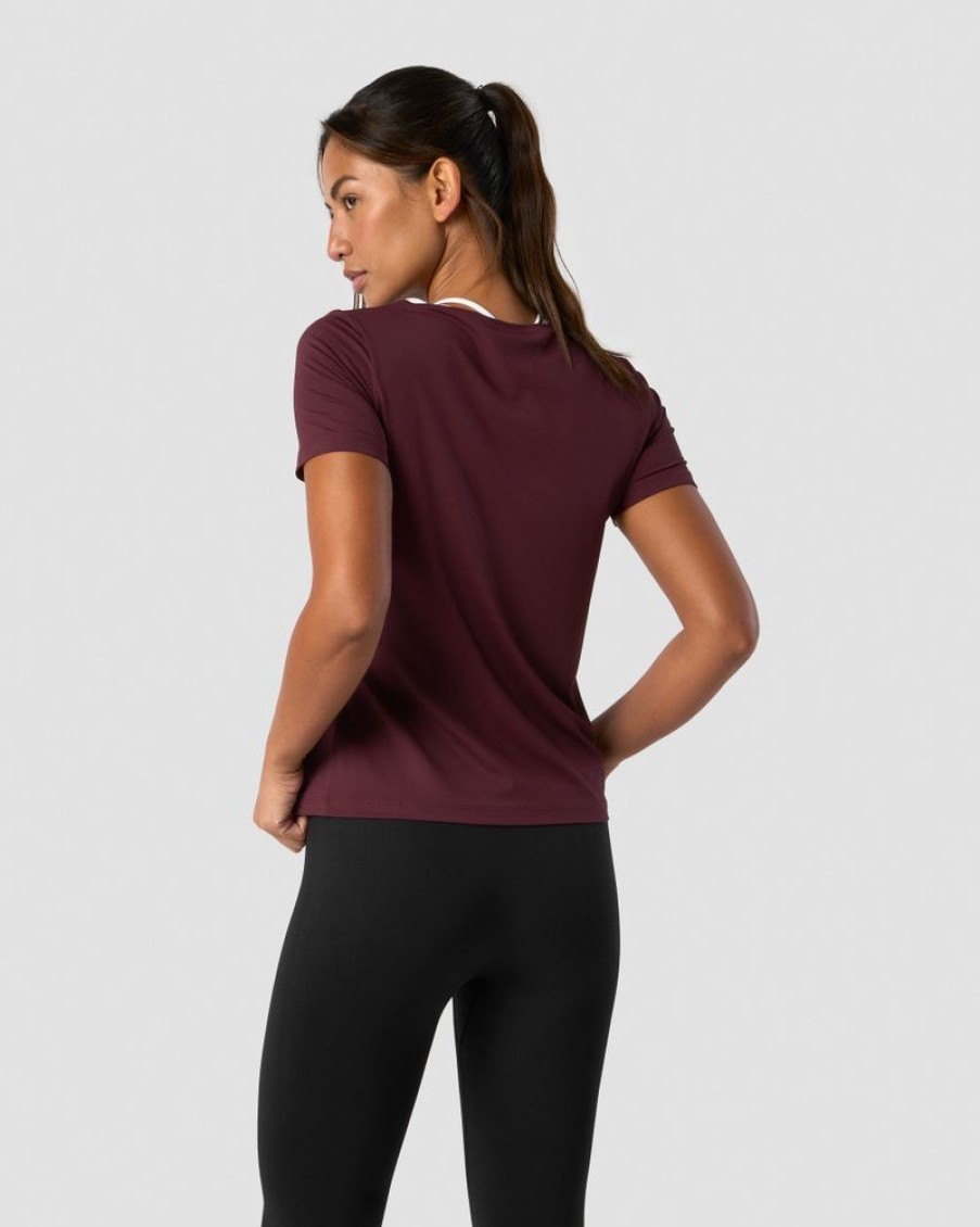 Naiset ICIW T-Paidat | Training T-Shirt Wmn Burgundy