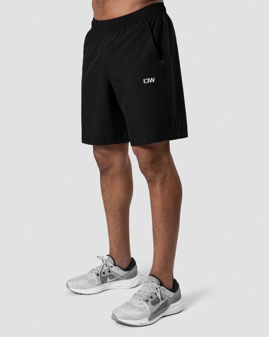 Miehet ICIW Shortsit | Training Stripe Shorts Black Men