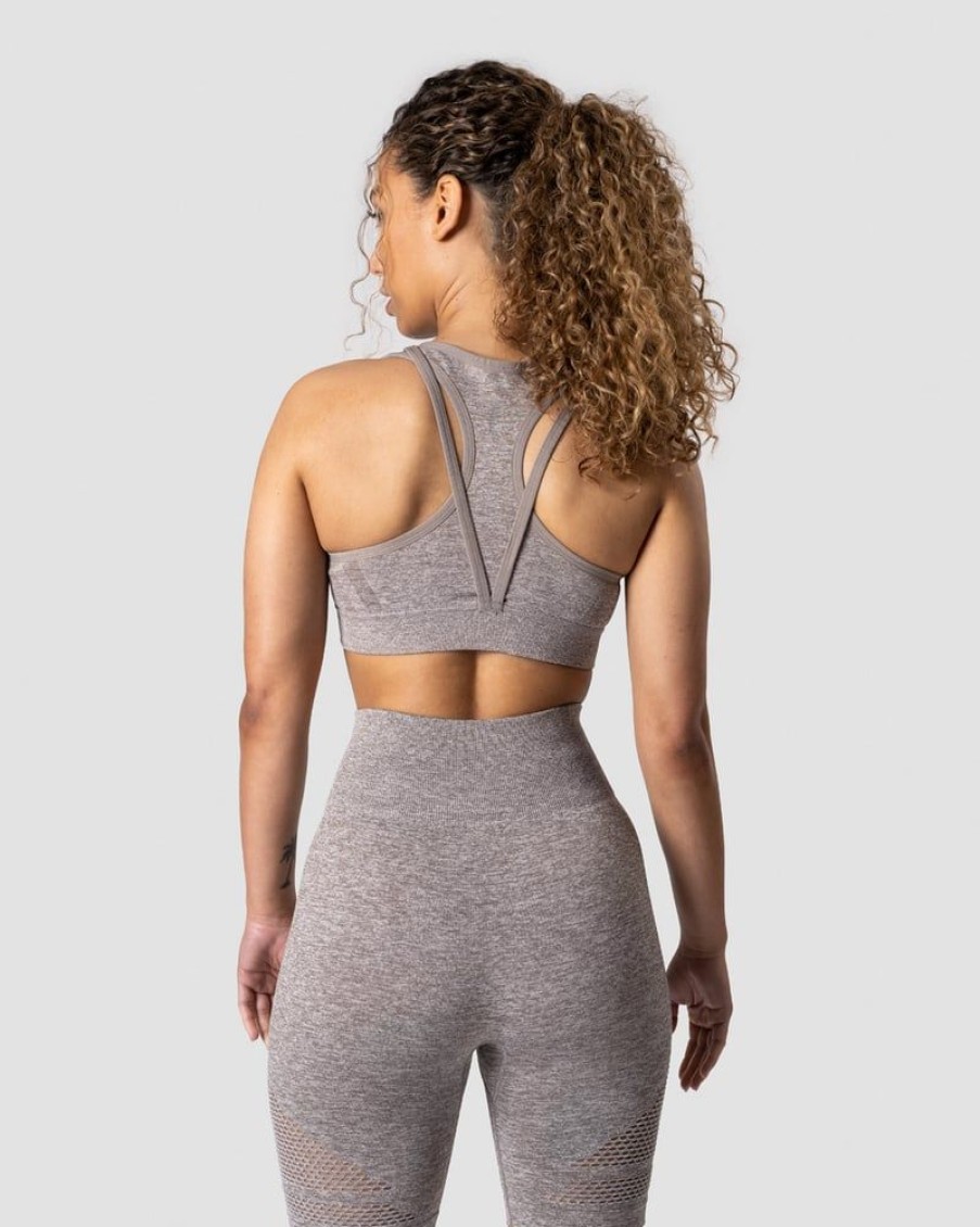 Naiset ICIW Urheiluliivit | Queen Mesh Icon Sports Bra Khaki Melange