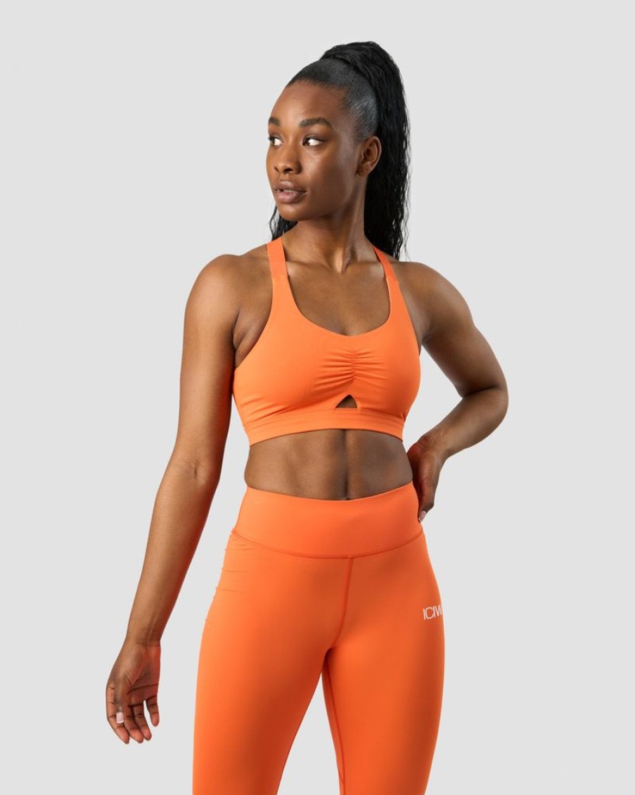 Naiset ICIW Urheiluliivit | Scrunch Adjustable Sports Bra Orange