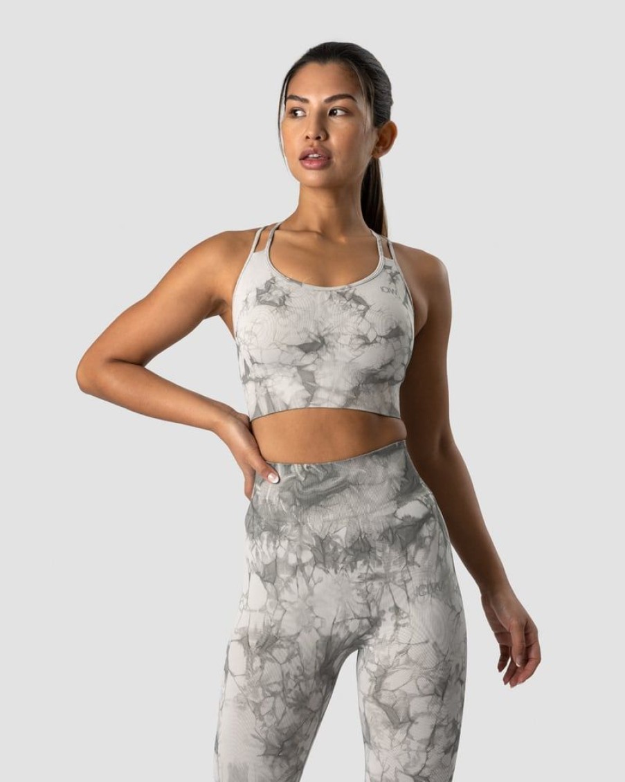 Naiset ICIW Urheiluliivit | Define Seamless Tie Dye Sports Bra Grey
