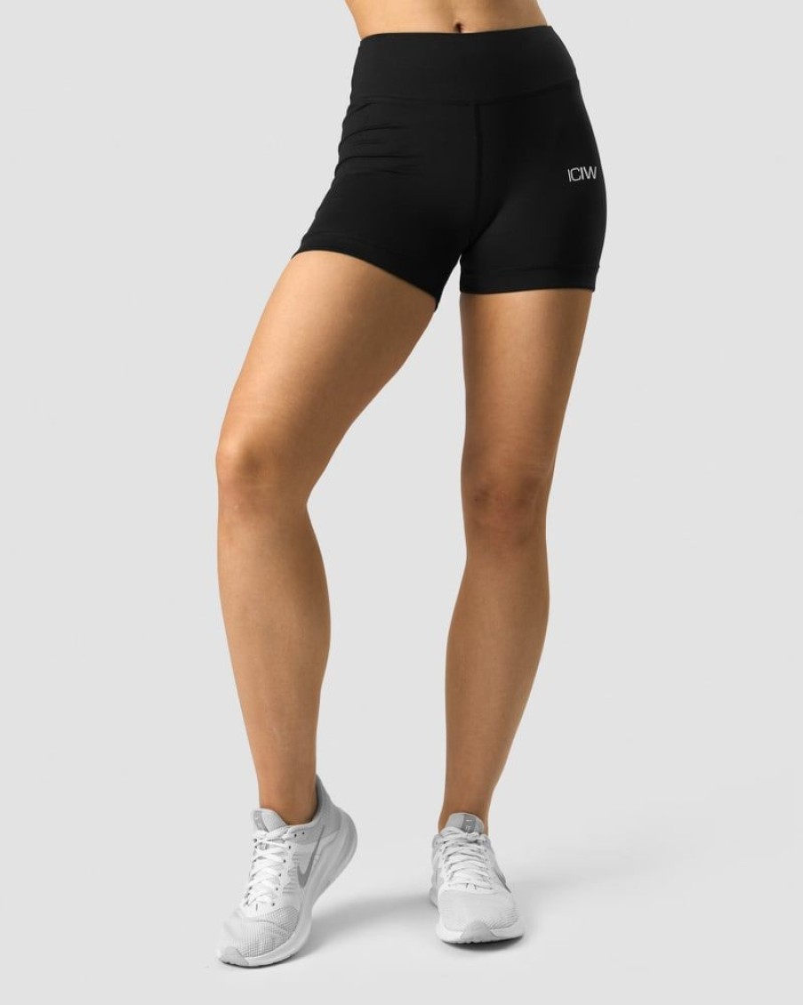 Naiset ICIW Shortsit | Scrunch V-Shape Tight Shorts Black