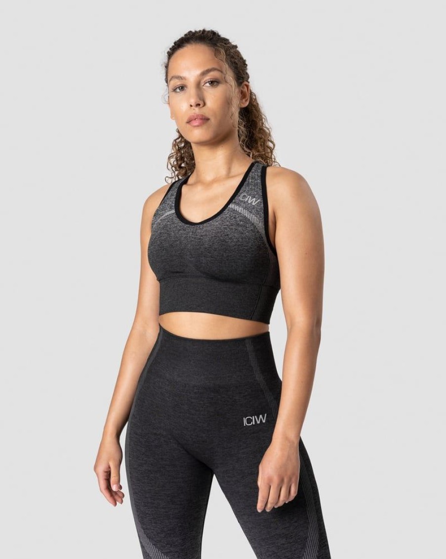 Naiset ICIW Urheiluliivit | Ombre Seamless Sports Bra Graphite Melange