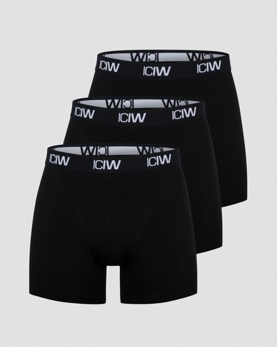 Miehet ICIW Alusvaatteet | Boxer 3-Pack Black