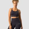 Naiset ICIW Urheiluliivit | Ribbed Define Seamless Sports Bra Dk Graphite