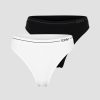 Naiset ICIW Seamless | Everyday Seamless Thong 2-Pack Black/White