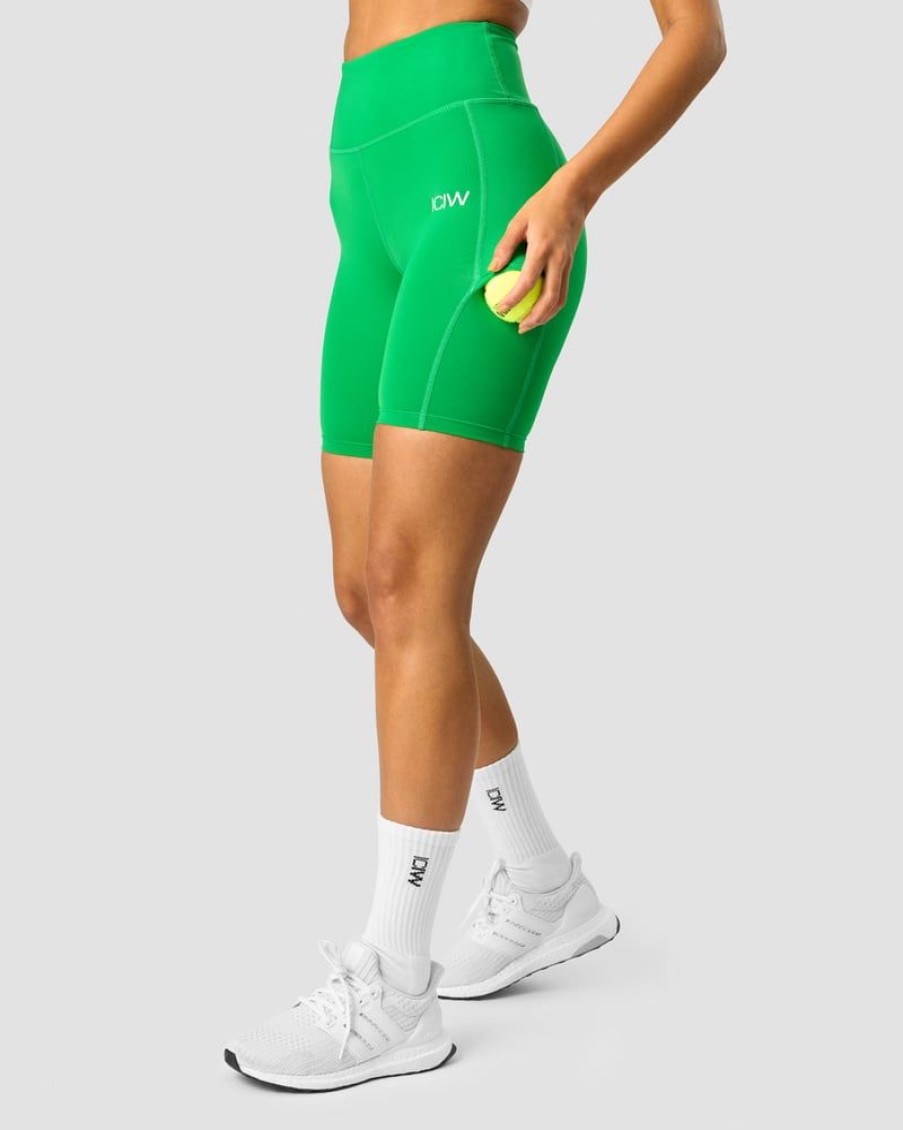 Naiset ICIW Shortsit | Training Biker Shorts Bright Green