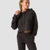 Naiset ICIW Pitkahihaiset Paidat | Stride Cropped Hoodie Wmn Charcoal