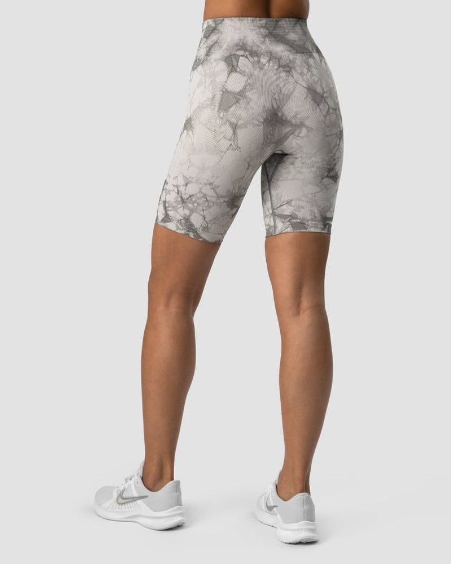 Naiset ICIW Seamless | Define Seamless Tie Dye Biker Shorts Grey
