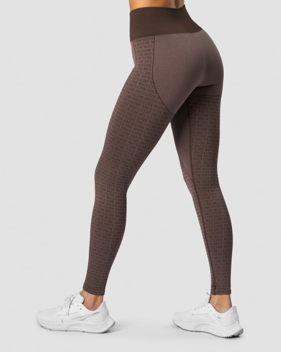 Naiset ICIW Trikoot & Leggingsit | Signature Seamless Tights Dark Brown