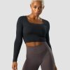 Naiset ICIW Pitkahihaiset Paidat | Nimble Soft Cropped Ls Black