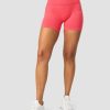 Naiset ICIW Seamless | Ribbed Define Seamless Pocket Shorts Coral Red